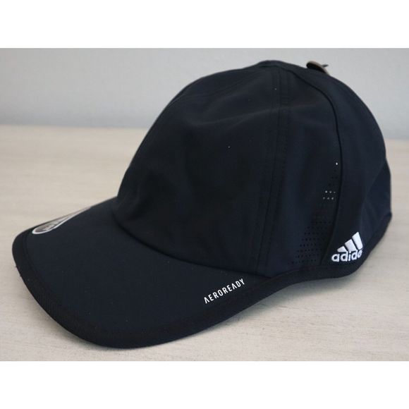 adidas 5153082 Men's OSFA Black Adjustable Superlite 2 Team Cap Hat - Picture 1 of 4